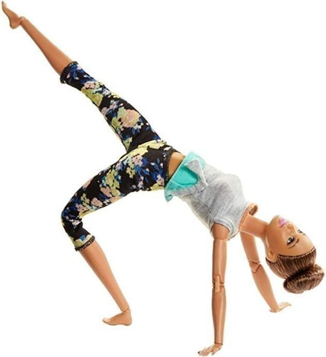Imagem 4 de 6 de Barbie To Move Yoga Articulada Morena Updo Ms Sj