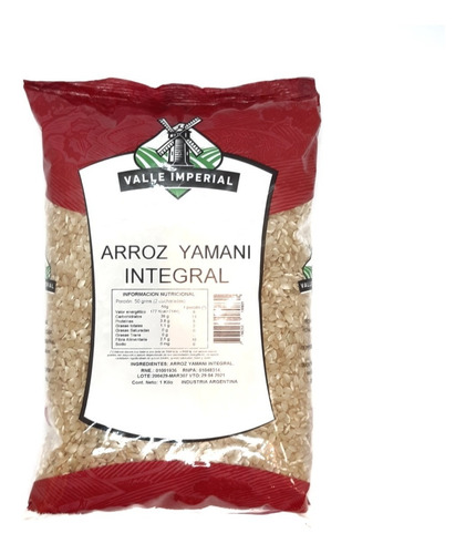 Arroz Yamaní Integral X1kg - Marca Valle Imperial