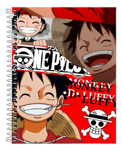 Caderno Universitário One Piece 10 Matérias 200 Folhas