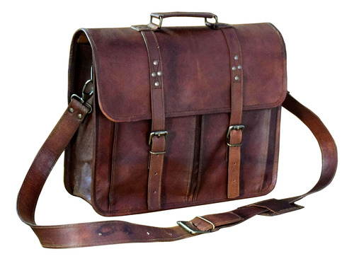 Indianhandoart Full Flap Leather Messenger Bag Vintange Satc