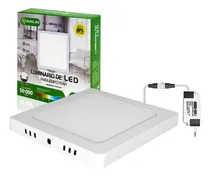Comprar Plafon Led Luz Fria Cuadrado Sobreponer Ahorrador 24w 1700lm Color Blanco