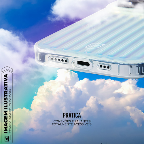 Capa Case Magsafe Rainbow Transparente iPhone 16 Pro Max Gshield