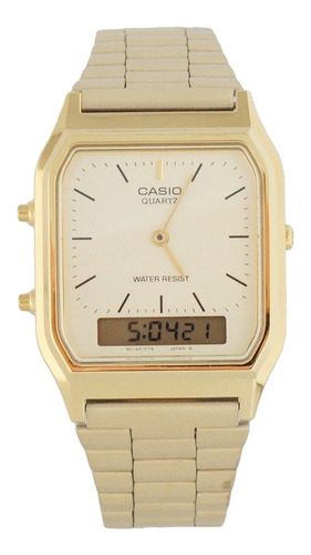 Reloj Casio Para Hombre Aq-230ga-9d Análogo Digital Doble