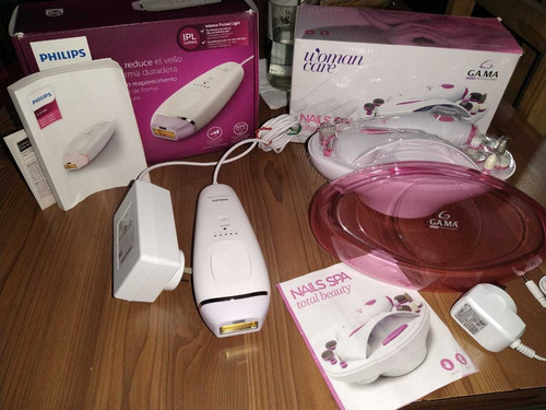 Máquina Depiladora Láser Philips Y Set De Manicura
