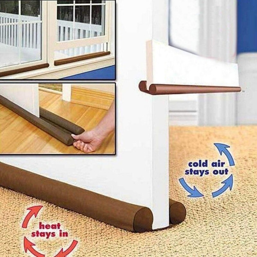 Pack 4 Protector Aislante Frío Puerta Ventana Doble X L 93cm