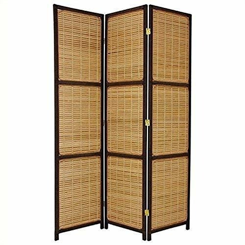 Oriental Muebles 6 ft. Tall Woven Accent Separador  3 panel