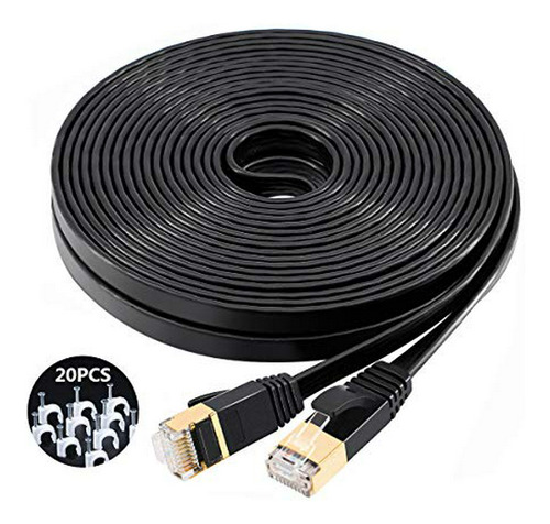 Cable Ethernet Cat7 De 50ft Con Alta Velocidad 10gbps.