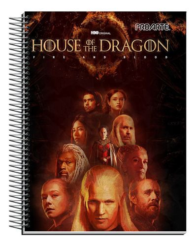 Cuaderno Triple 150h 7mm Proarte House Of The Dragon Unidad