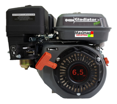 Imagen 5 de 7 de Motor A Gasolina 6.5 Hp Gladiator Me865 Cuñero 3/4