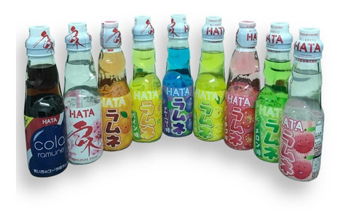 5 Ramune Refresco Japones Coreano Variedad Sabores 