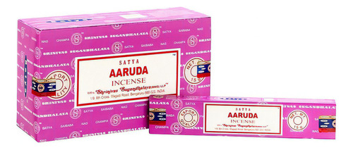Caja Completa Sahumerios Satya Nag Champa Ruda Fragancia 12 Aaruda