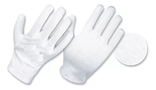 Guantes Blancos En Algodón Todas Las Tallas 