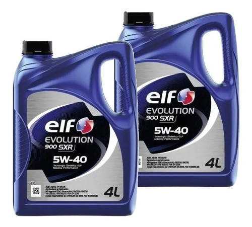 Aceite Elf Evolution 900 Sxr 5w40 Sintetico 8 Litros