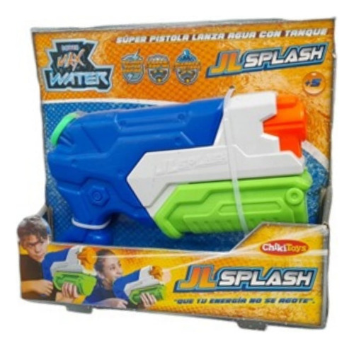 2 Pistolas De Agua Power Max Water Jl Splash Tipo Nerf 3260 