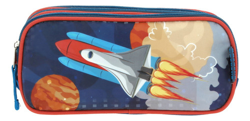 Lapicera Estuche Escolar Chenson Espacio Cohete Launch