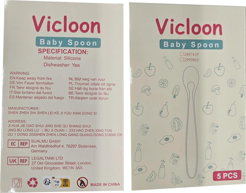 Cucharas De Silicona Para Bebés, 5 Cucharas De Alimentación