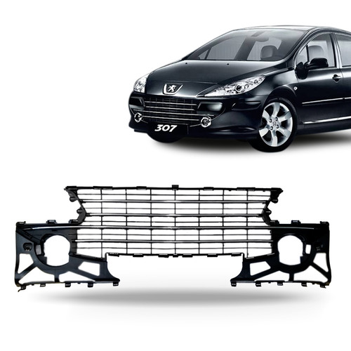 Grade Parachoque Peugeot 307 Ano 2007 A 2012 Friso Cromado