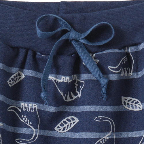 Imagem 2 de 3 de Calça Bebê Menino Calça Saruel De Moletom Felpado Estampado