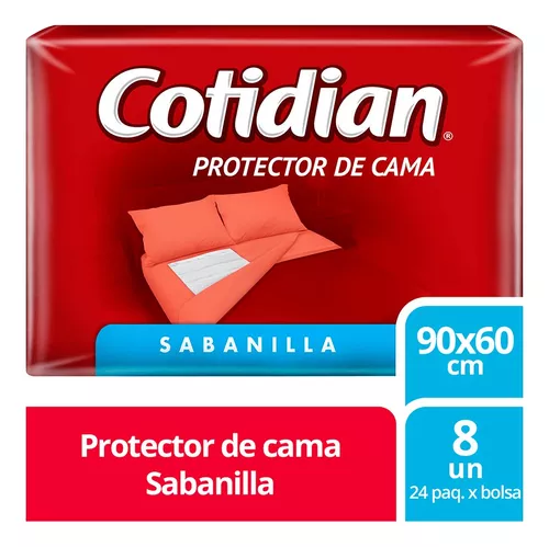 PROTECTOR DE CAMA PREMIUN 60x90cm Pack 64 un (8 paquetes x 8