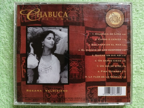 Eam Cd Roxana Valdivieso Chabuca De Lima 1998 Musica Criolla