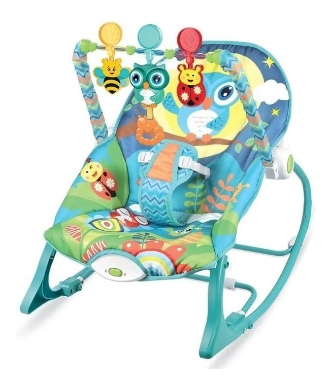 Cadeira de balanço para bebê Color Baby Encantada R9217 azul