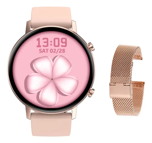 Reloj Inteligente Monitor De Frecuencia Smartwatch Mujer