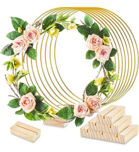 Corona De Flores De Metal Para Boda 15 Piezas