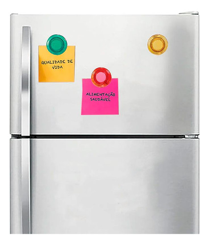 Refrigerador mural con cierre magnético redondo de 30 colores magnéticos