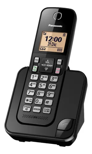 Teléfono Inalámbrico Dect Panasonic Id Tgc350 Negro