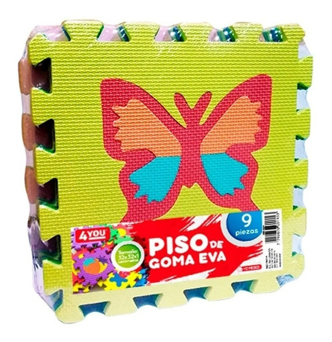 Piso Goma Eva 4 You Animalitos X 9u 32x32x1 Cm Latina 4269