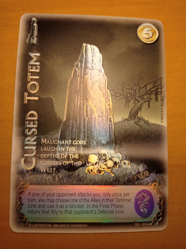 Cursed Totem. Sacred Sword Carta Mitos Y Leyendas Salo 