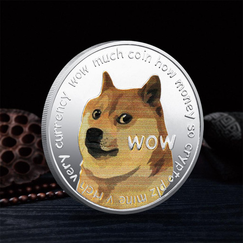 Perro Monedas Conmemorativas Dogecoin Recuerdo De Plata