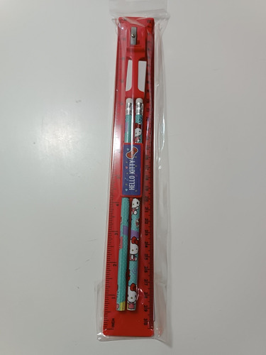 Set Papelería Hello Kitty Sanrio 4 Piezas (Usado)