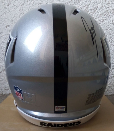 Casco Riddell Speed Raiders Las Vegas Autógrafo Tyree Wilson