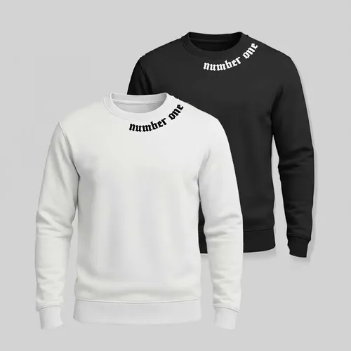 MLB 4249373233 Kit 2 Moletom Gola Careca Frio Sueter Flanelado Unissex JM