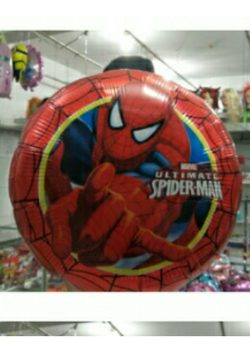 Globo Metalizado 50 Cm Spiderman Hombre Araña 2x1 Mayor 7000