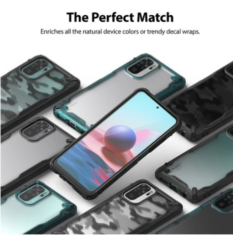 Imagen 7 de 7 de Case, Ringke X Fusion Xiaomi Redmi Note 10 / 10s + Vidrios