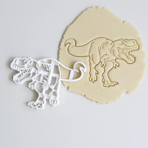 Molde Para Moldear Galletas Con Forma De Dinosaurio, 3 Unida