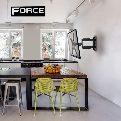 Imagen 3 de 8 de Soporte Tv Led Cinema 55 50 49 43 Gira 180º Largo 50cm Force