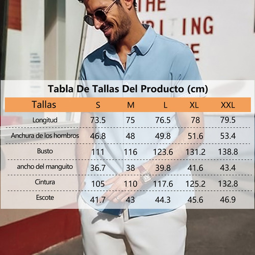 Camisa Cómoda Manga Corta Para Playa Y Fiesta Hombre