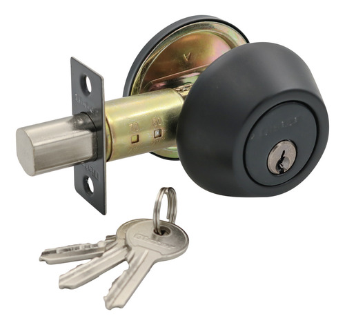 Cerrojo Tubular Oister 103 Llave-seguro - Negro