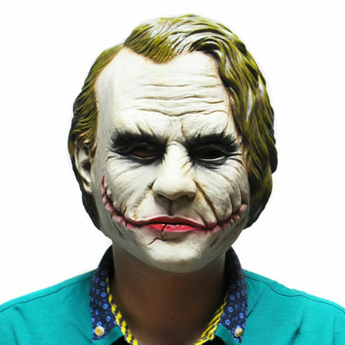 Mascara Joker Coringa Vilão Batman Cosplay Latex