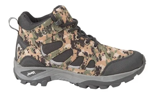 Goma entidad Anuncio Bota Jeep 3472 Senderismo Hiker Camuflaje Verde Negro Hombre