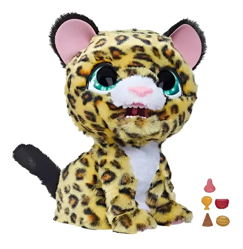 Pelúcia Interativa FurReal Lil Wilds Lolly, a Leoparda Com Sons e