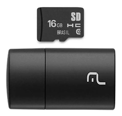 Pendrive 2x1 Micro Sd E Adaptador Usb 16gb Classe 10 C/ Nf-e