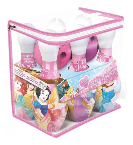 Imagem 1 de 2 de Brinquedo Jogo De Boliche Princesas Disney De Plástico Lider