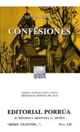Confesiones, De Hipona, Agustín De. Editorial Porrúa México En Español