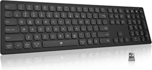 Powzan Teclado Inalámbrico Delgado Múltiples Dispositivos