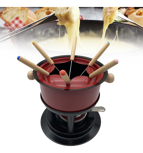 Fondue Maker Pot Fondue Pot Con 6 Palos Multiusos Fondue Pot
