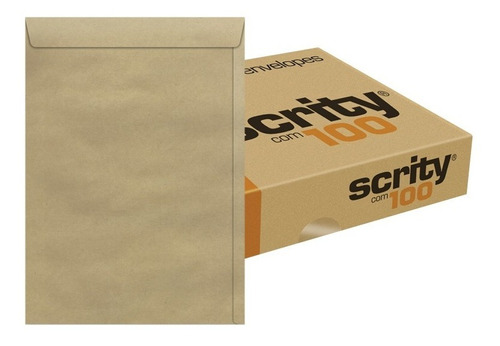 Envelope A4 Saco Kraft Natural Pardo Skn332 229x324 Scrity 5